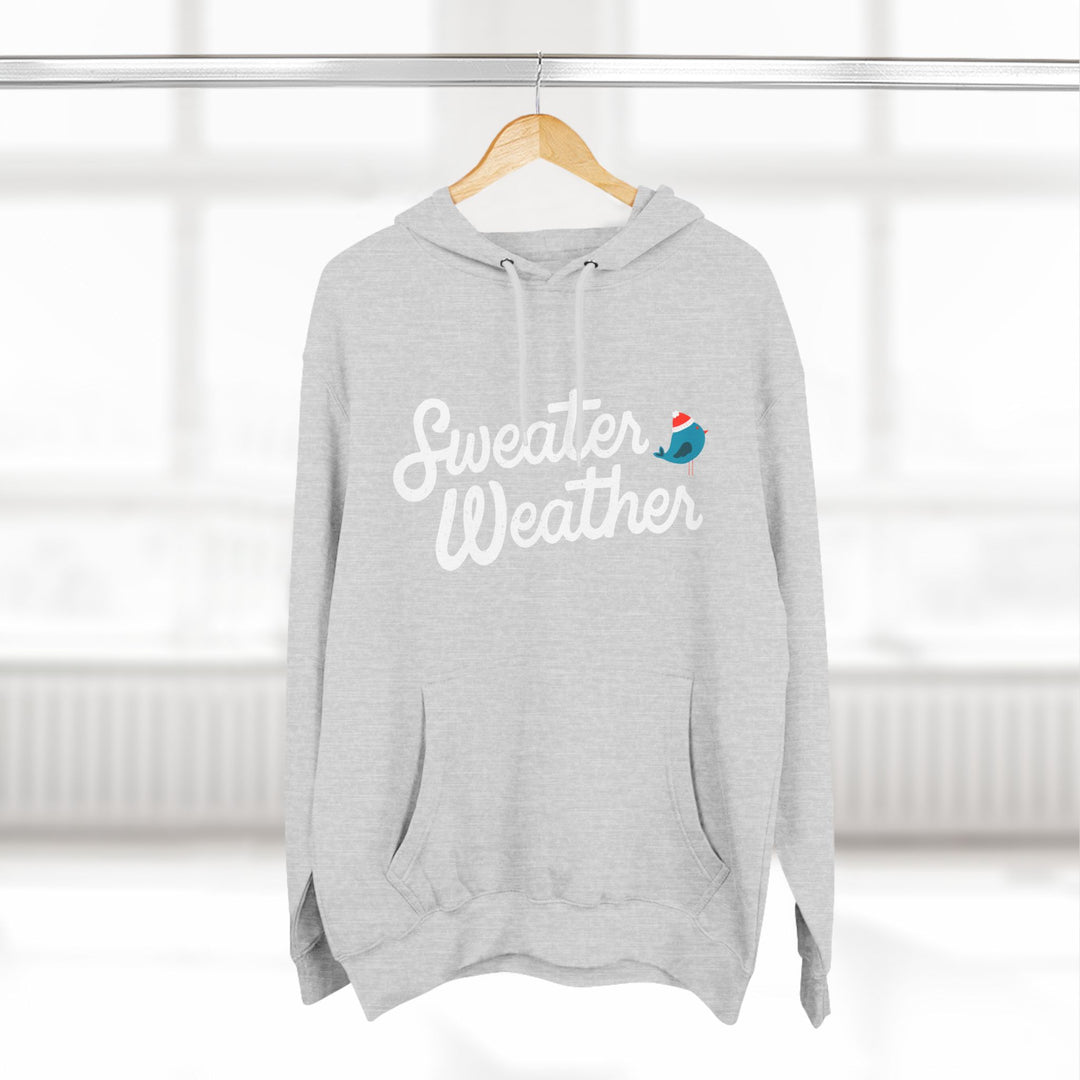 Cute Bird Three-Panel Fleece Hoodie - Cozy and Fun Sweatshirt for All Occasions