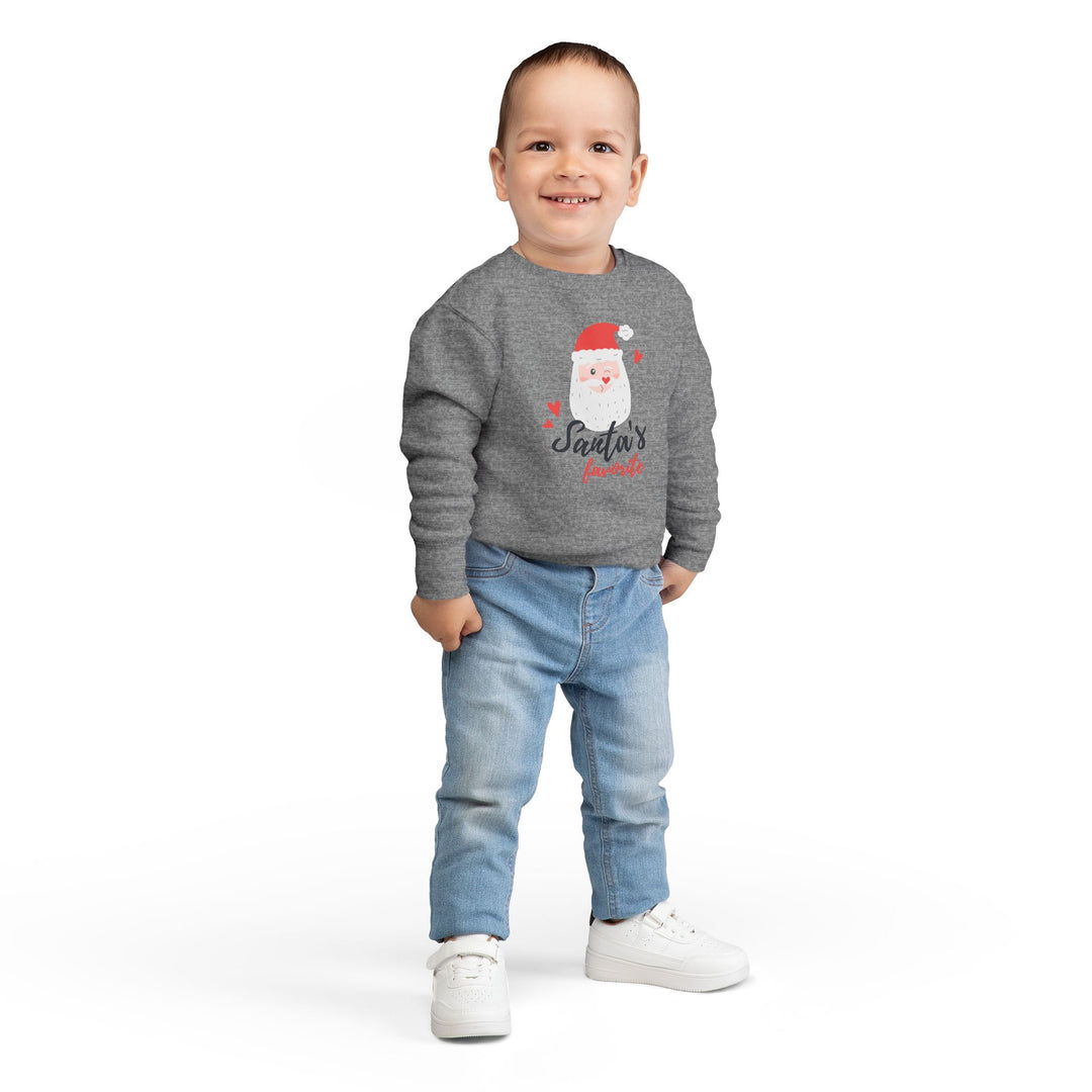Toddler Sweatshirt — "Santa's Favorite" Cute Kids Christmas Pullover