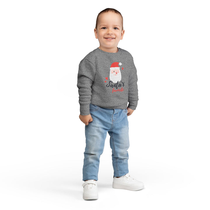 Toddler Sweatshirt — "Santa's Favorite" Cute Kids Christmas Pullover