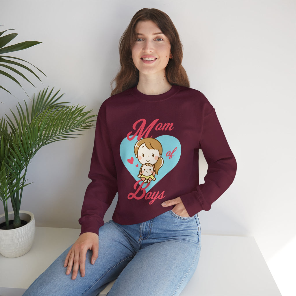Mom Sweatshirt - Mom of Boys Design