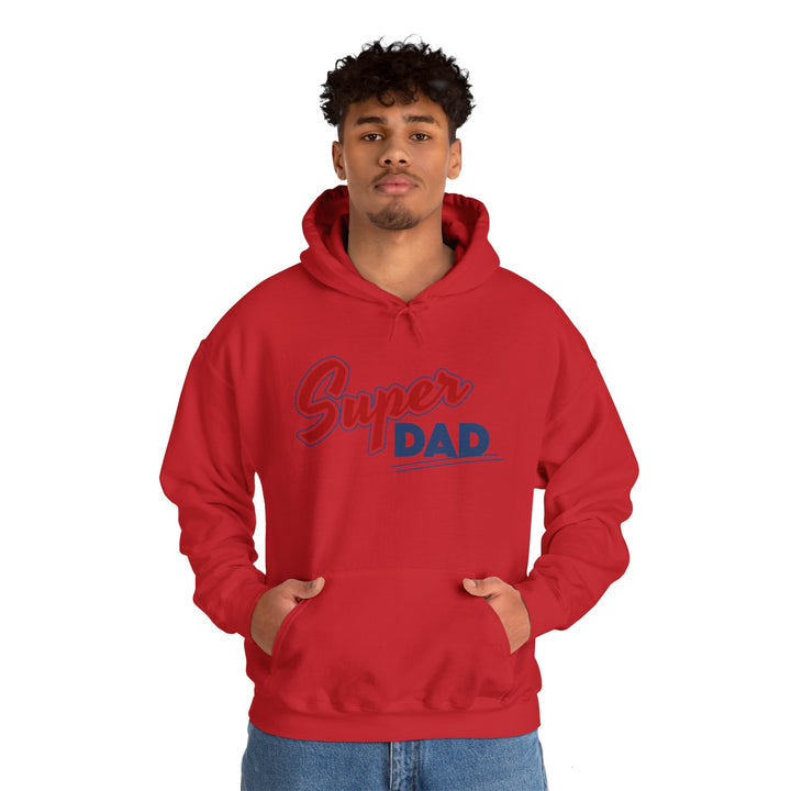 Dad’s Hooded Sweatshirt – Super Dad Unisex Hooded Design