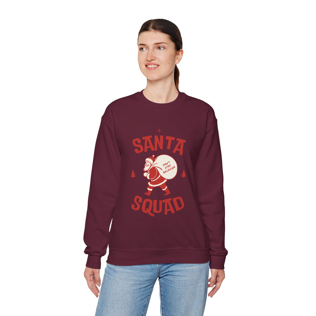 Santa Squad Sweatshirt — Retro Santa Holiday Crewneck