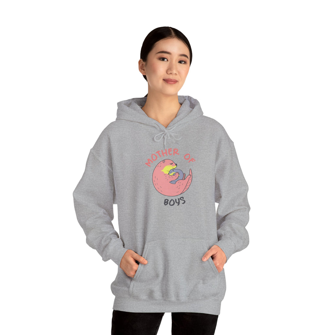 Mom's Unisex Hooded Sweatshirt – Mother of Boys Design