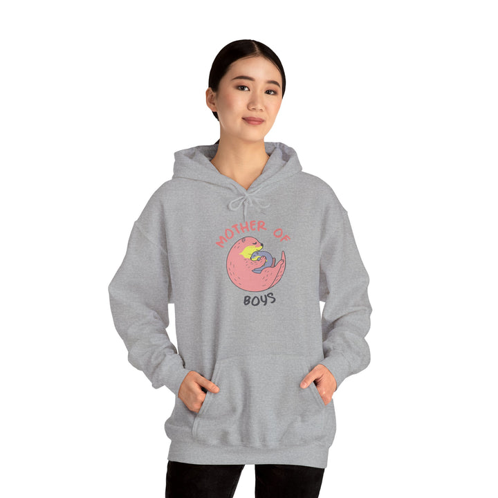 Mom's Unisex Hooded Sweatshirt – Mother of Boys Design