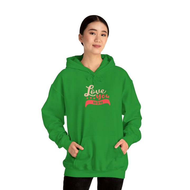 Mom's Hooded Sweatshirt – Love You Mom Design