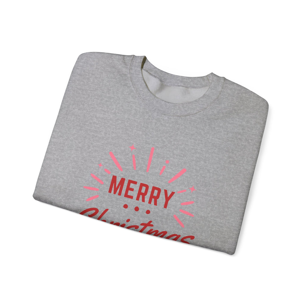 Christmas Sweatshirt — Merry Christmas Vibes Cozy Holiday Crewneck