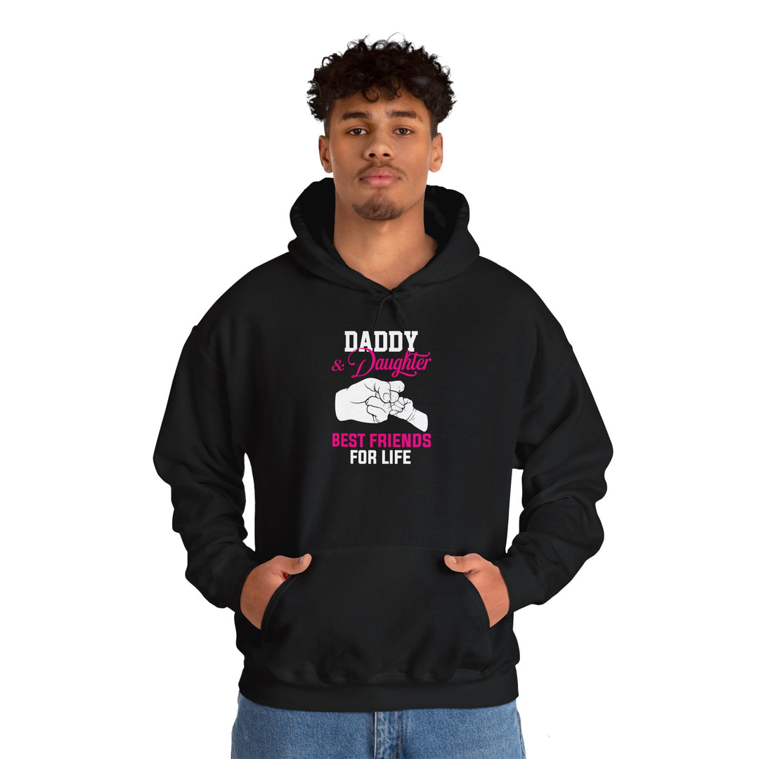 Dad’s Hooded Sweatshirt – Daddy & Daughter Best Friends Forever Design