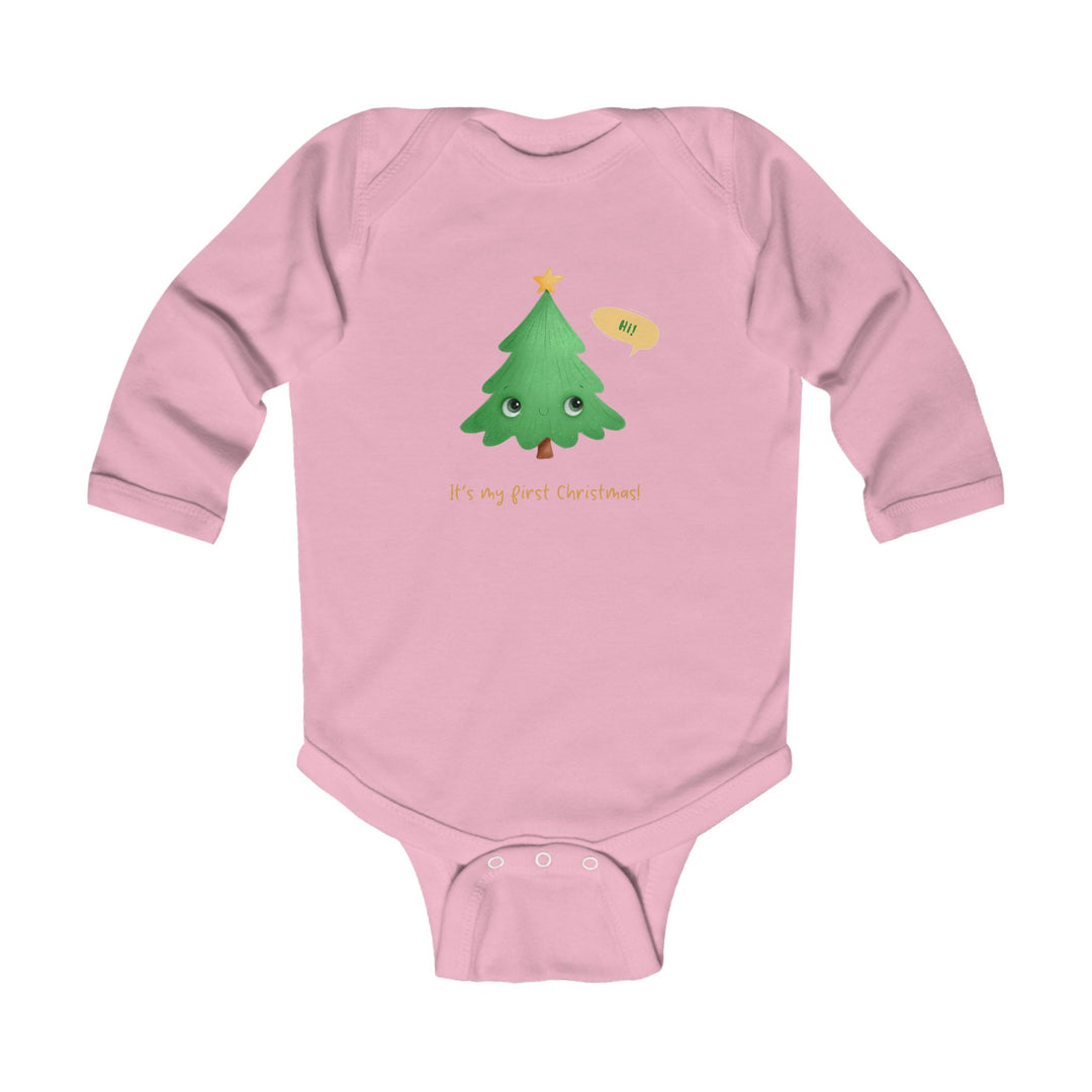 Infant Bodysuit - Cute Christmas Tree "It's My First Christmas" Holiday Baby One-Piece