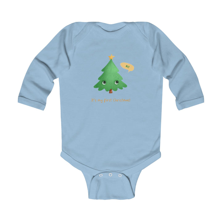 Infant Bodysuit - Cute Christmas Tree "It's My First Christmas" Holiday Baby One-Piece