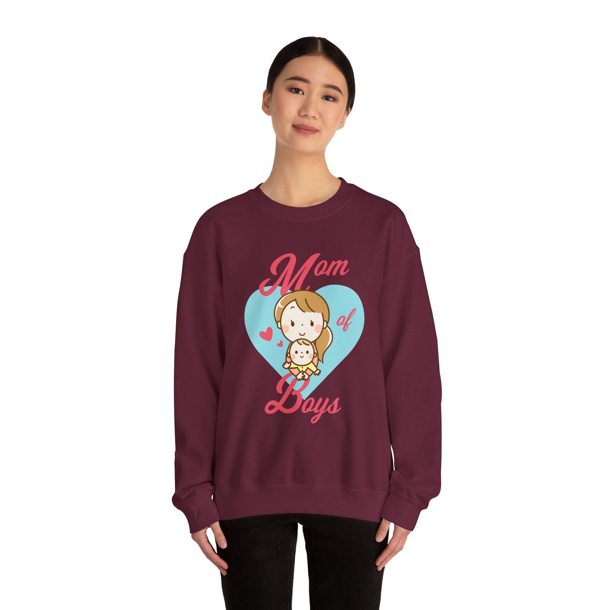 Mom Sweatshirt - Mom of Boys Design