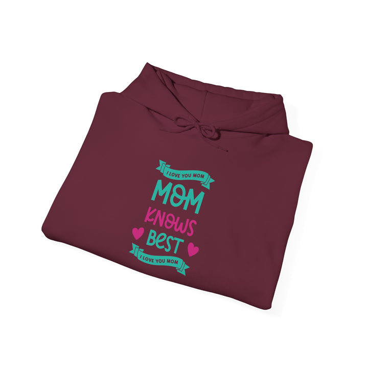 Mom's Hooded Sweatshirt – MOM Knows Best Design