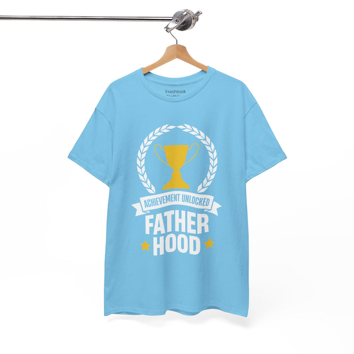 Dad's T-Shirt - Achievement Unlocked Fatherhood Design