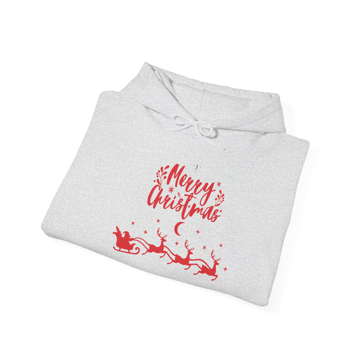 Merry Christmas Unisex Hooded Sweatshirt, Holiday Sweatshirt