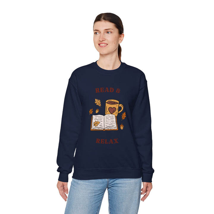 Read & Relax Sweatshirt — Cozy Book Lover Crewneck