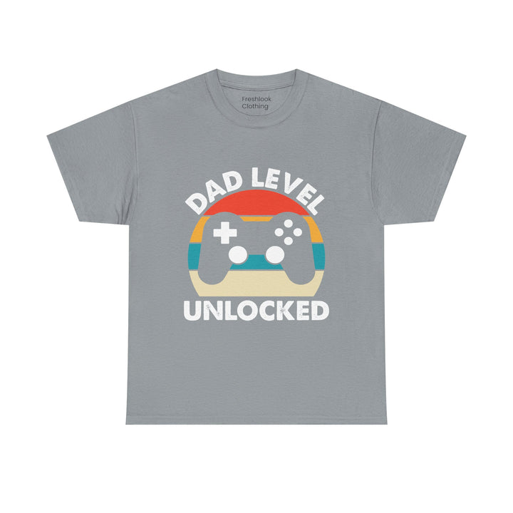 Dad's T-Shirt - Dad Level Unlocked Design