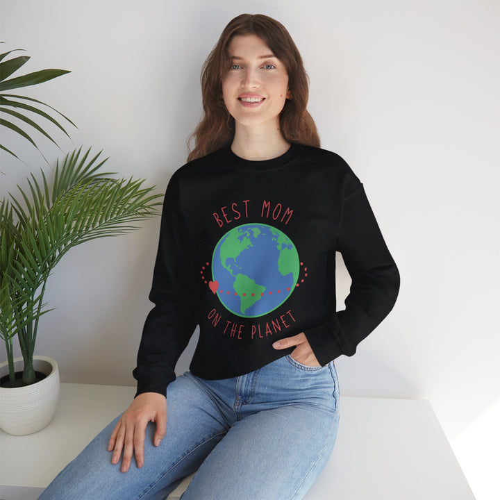 Mom's Sweatshirt - Best Mom on the Planet Design