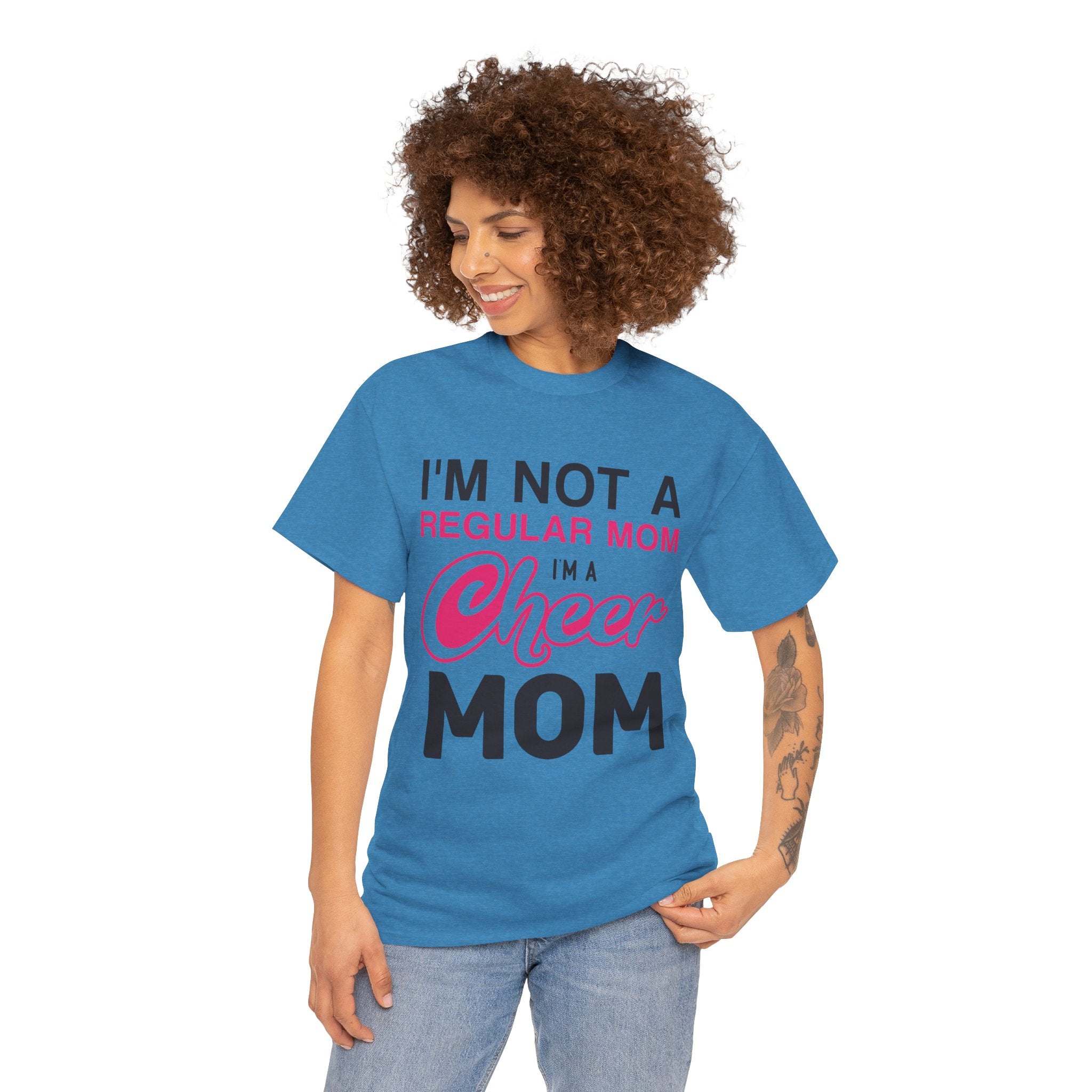 Mom T-Shirt - I'm Not A Regular Mom, I'm A Cheer Mom Design