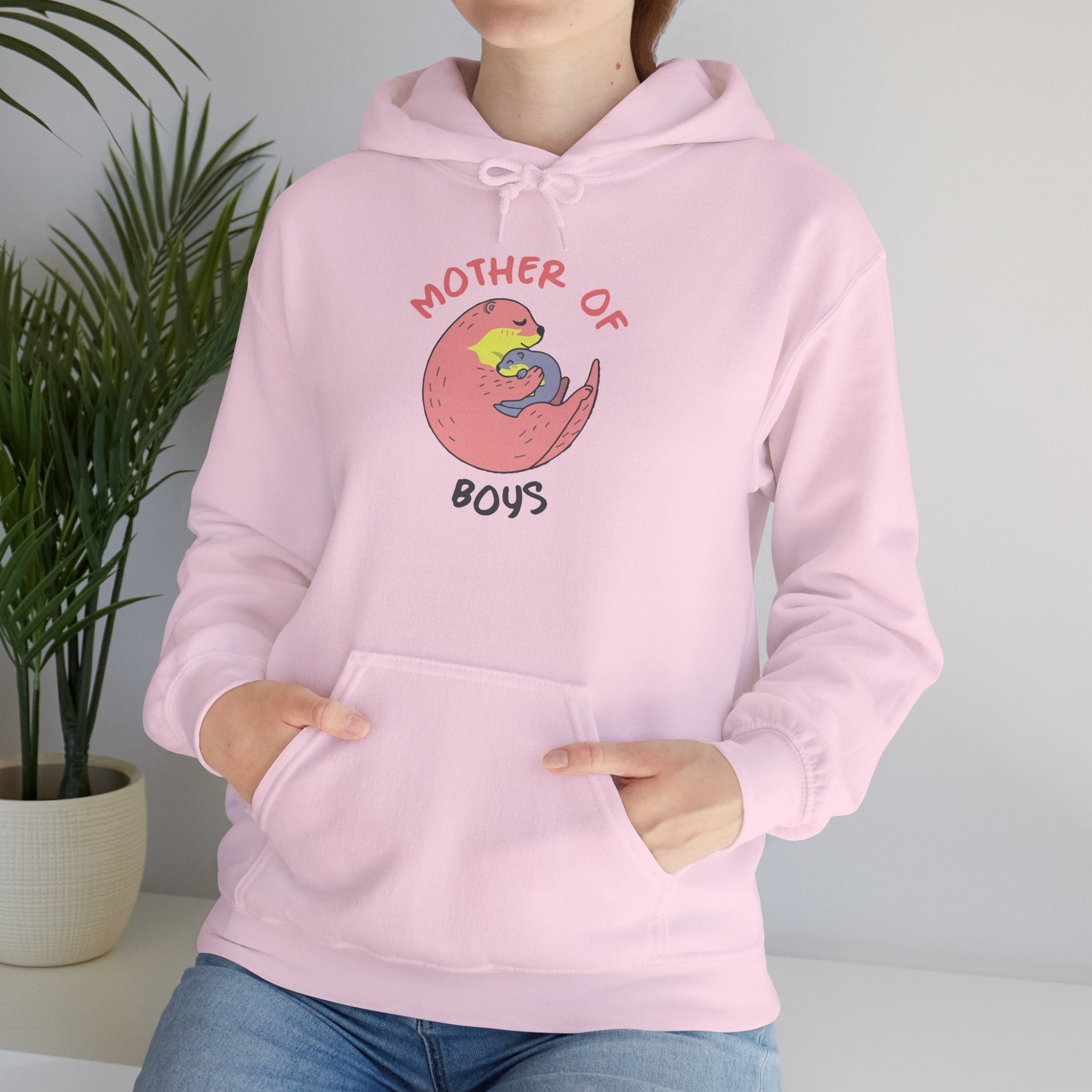 Mom's Unisex Hooded Sweatshirt – Mother of Boys Design