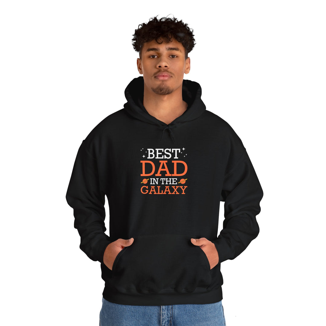 Dad’s Hooded Sweatshirt – Best Dad in the Galaxy Design