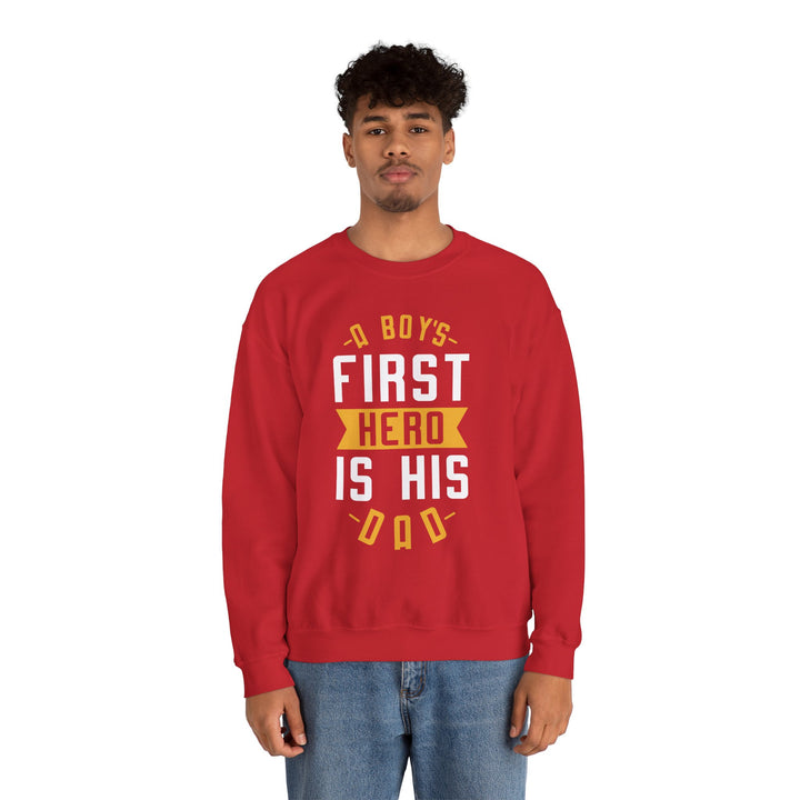 Dad’s Sweatshirt – A Boy's First Hero is His Dad Design