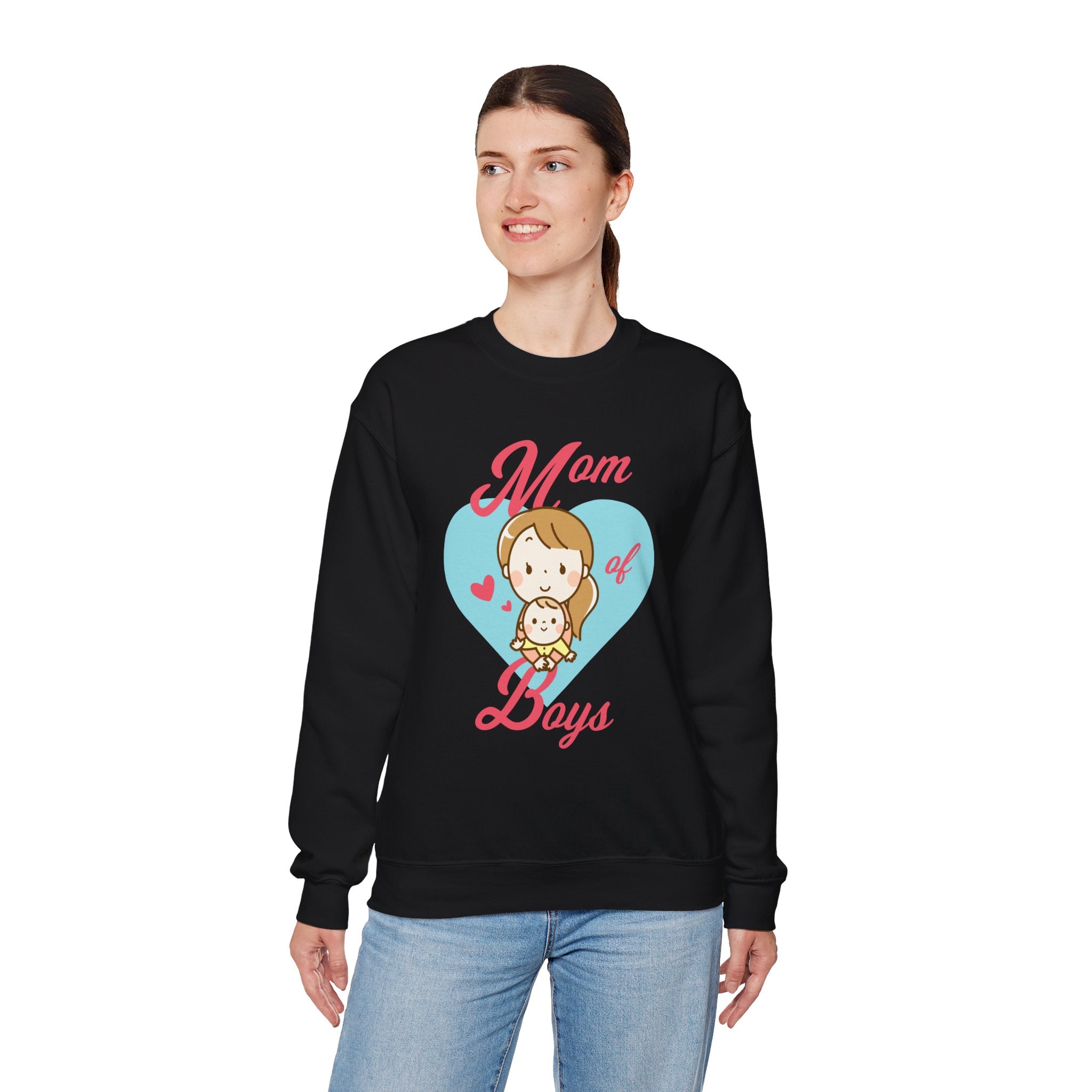 Mom Sweatshirt - Mom of Boys Design