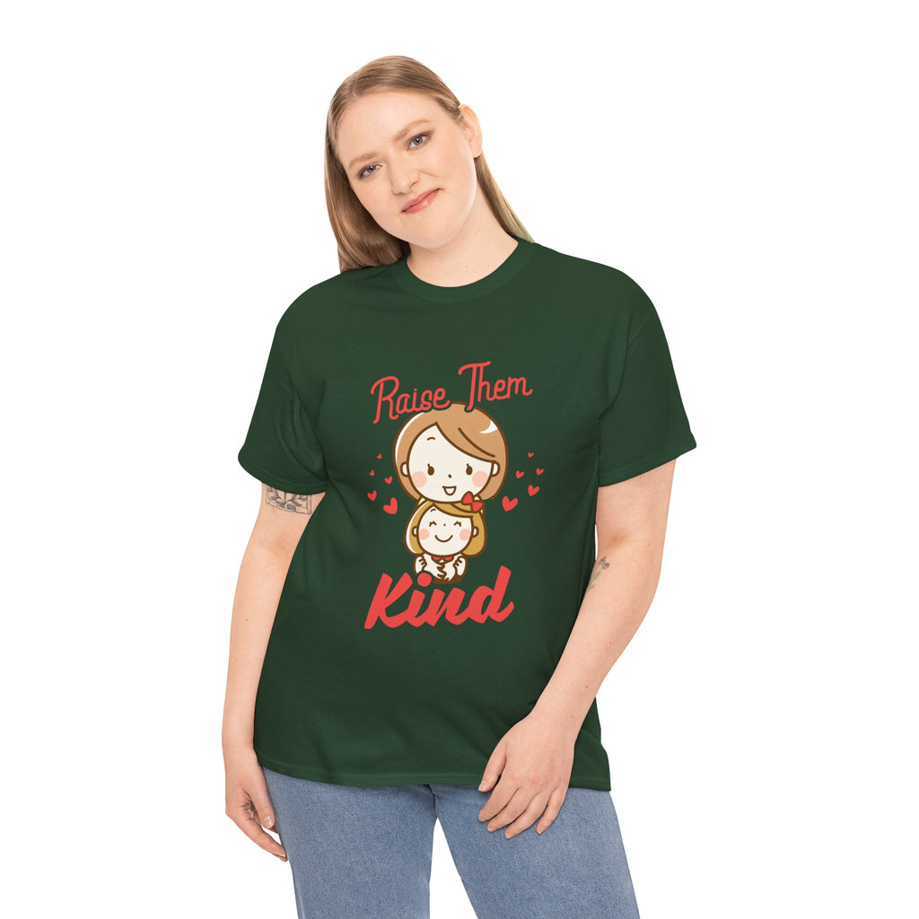 Mom T-Shirt – Raise Them Kind – Sweet Family Love Design