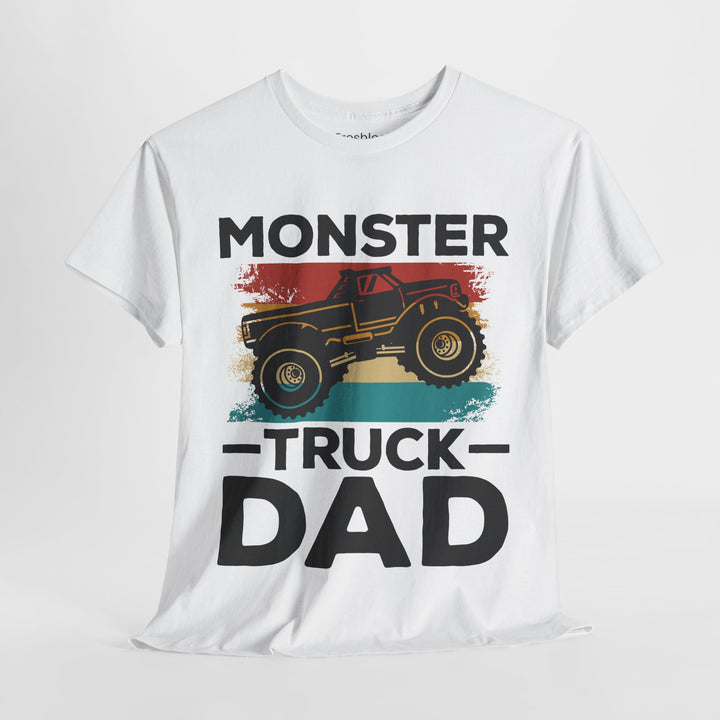 Dad's T-Shirt - Monster Truck Dad Design