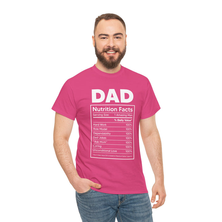 Dad's T-Shirt - Dad Nutrition Facts Design