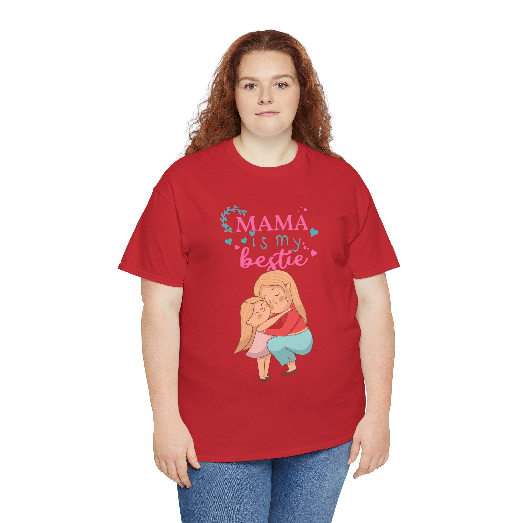 Mom T-Shirt - Mama Is My Bestie Design