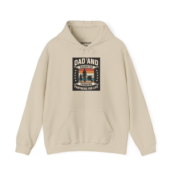 Dad’s Hooded Sweatshirt – Dad and Daughter Farming Partners For Life Design