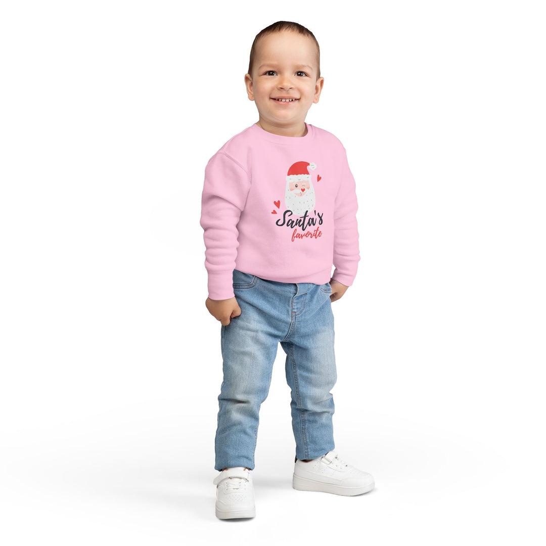 Toddler Sweatshirt — "Santa's Favorite" Cute Kids Christmas Pullover