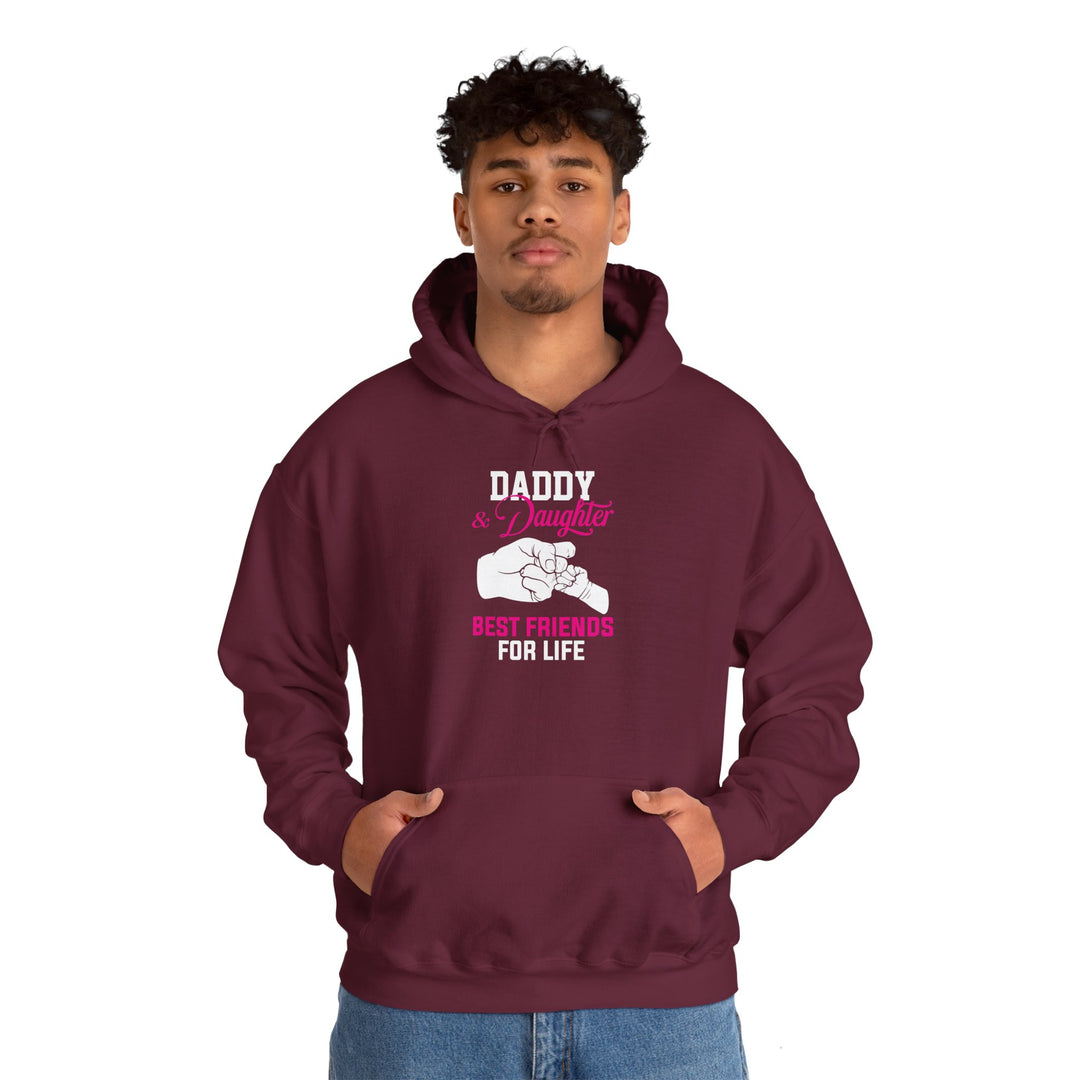 Dad’s Hooded Sweatshirt – Daddy & Daughter Best Friends Forever Design