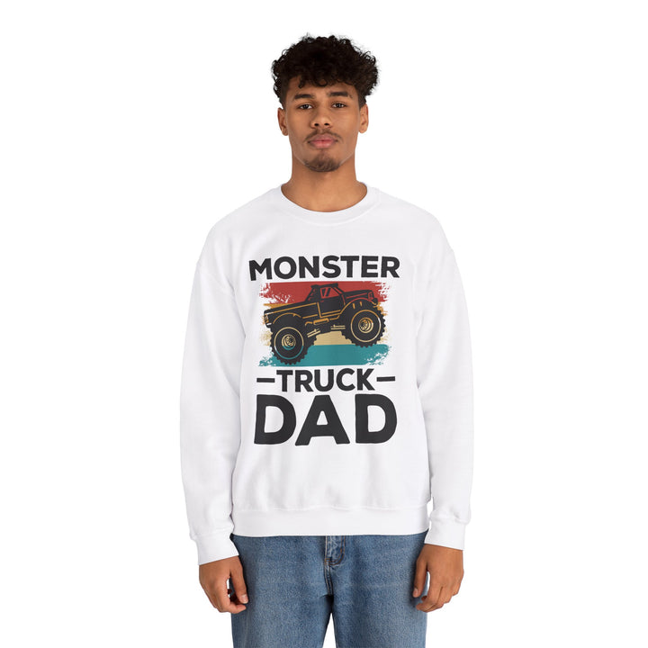 Dad’s Sweatshirt – Monster Truck Dad Design