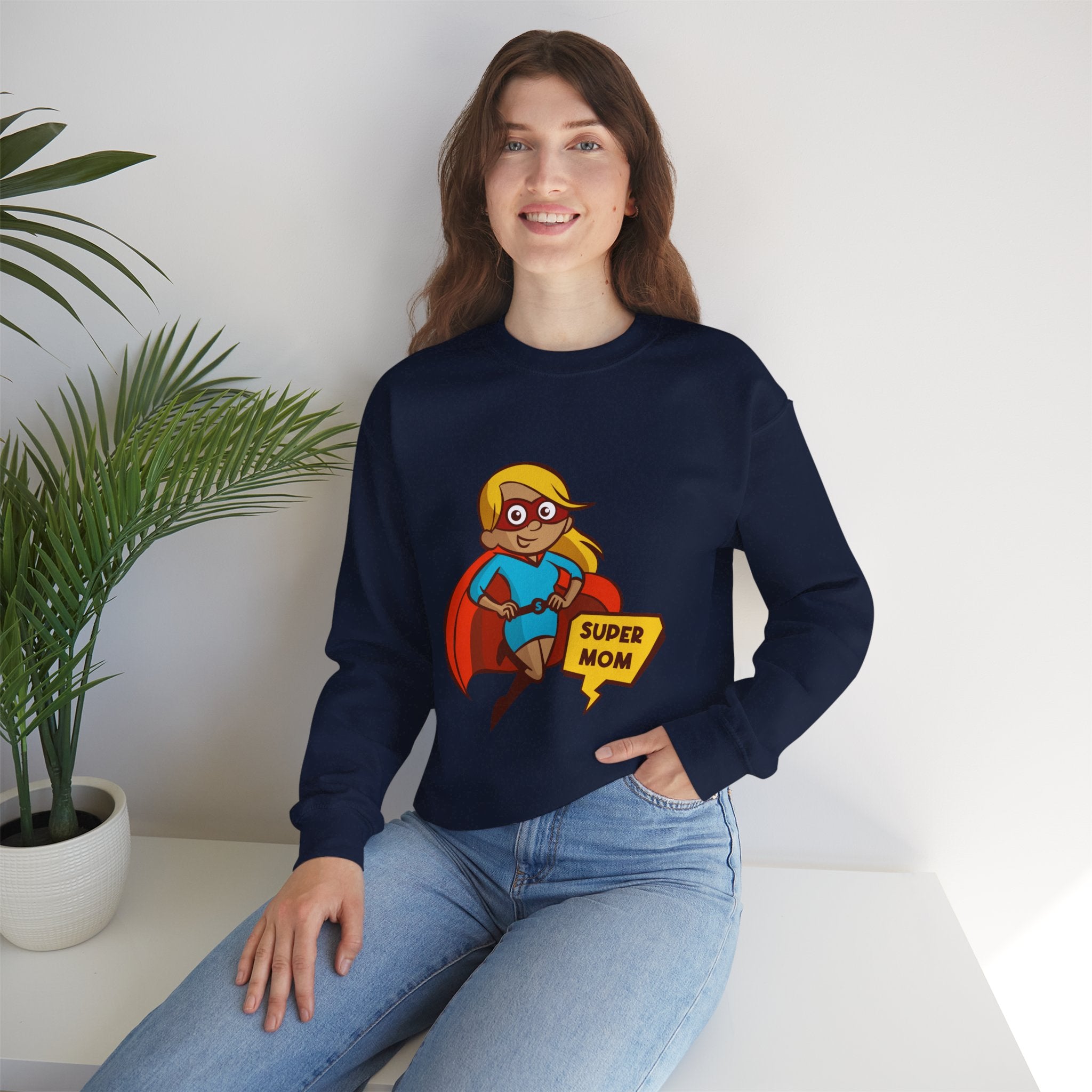 Mom Sweatshirt - Super Mom Design
