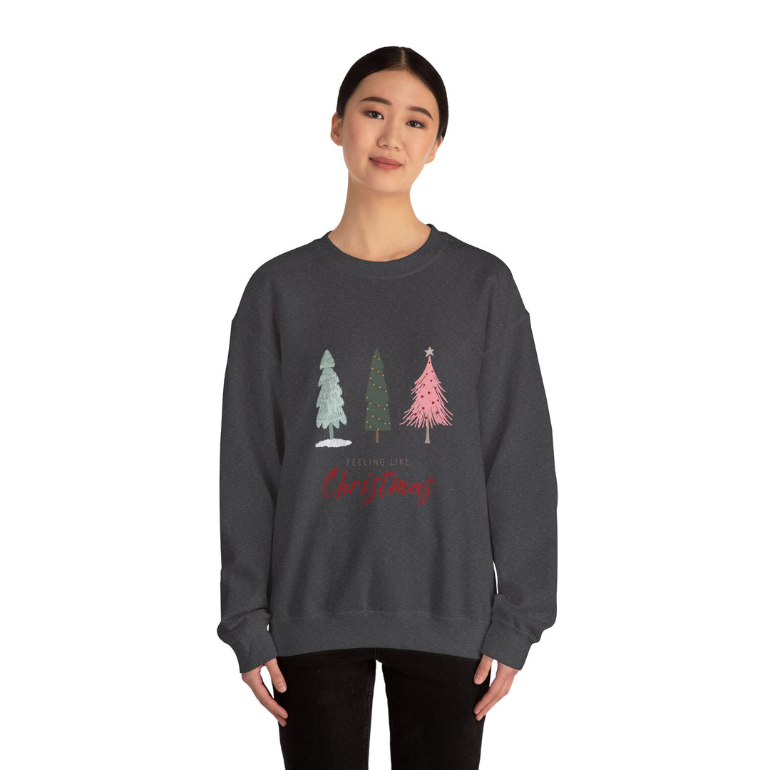 Feeling Like Christmas Crewneck Sweatshirt - Unisex Holiday Sweatshirt