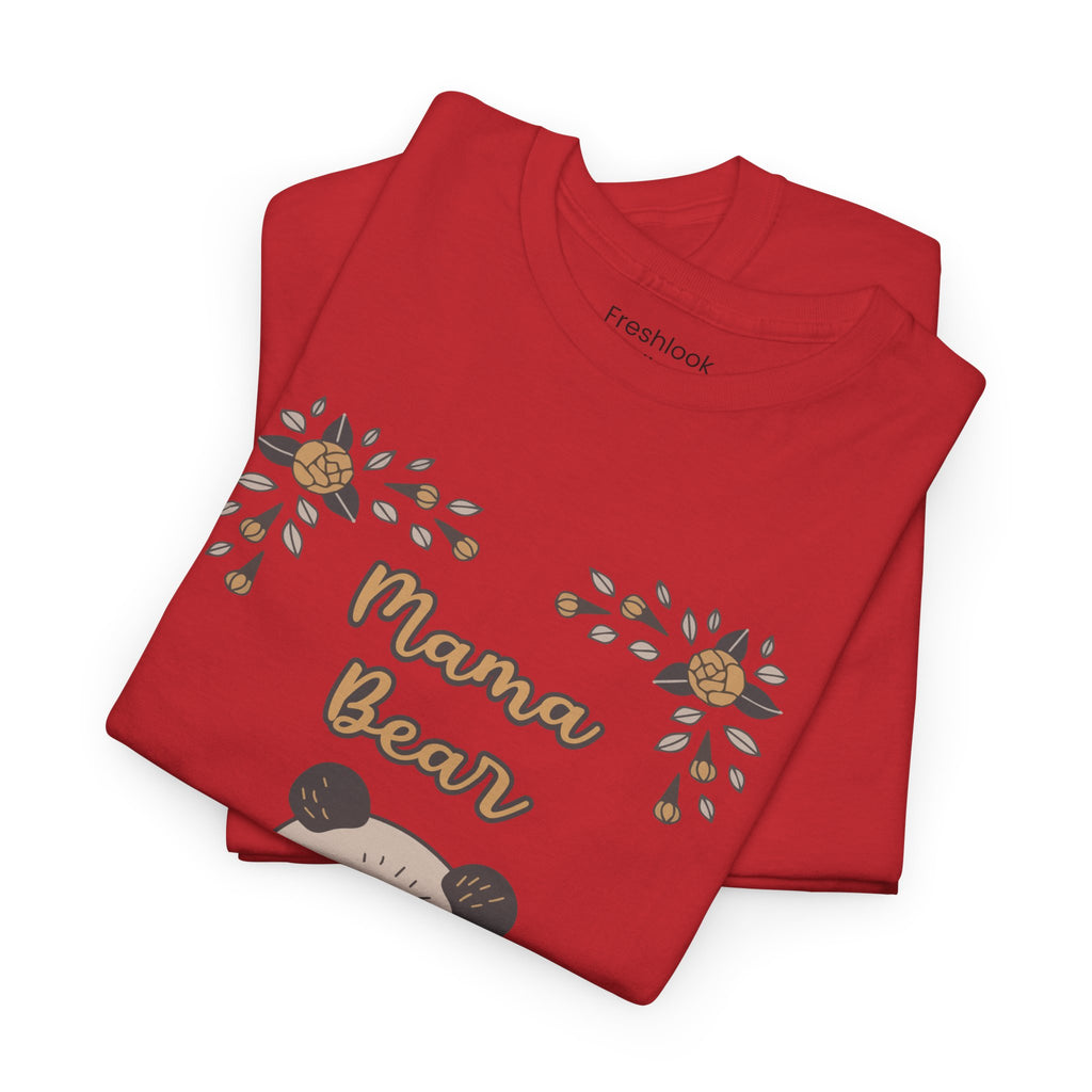 Mom T-Shirt - Mama Bear with Cute Panda Design
