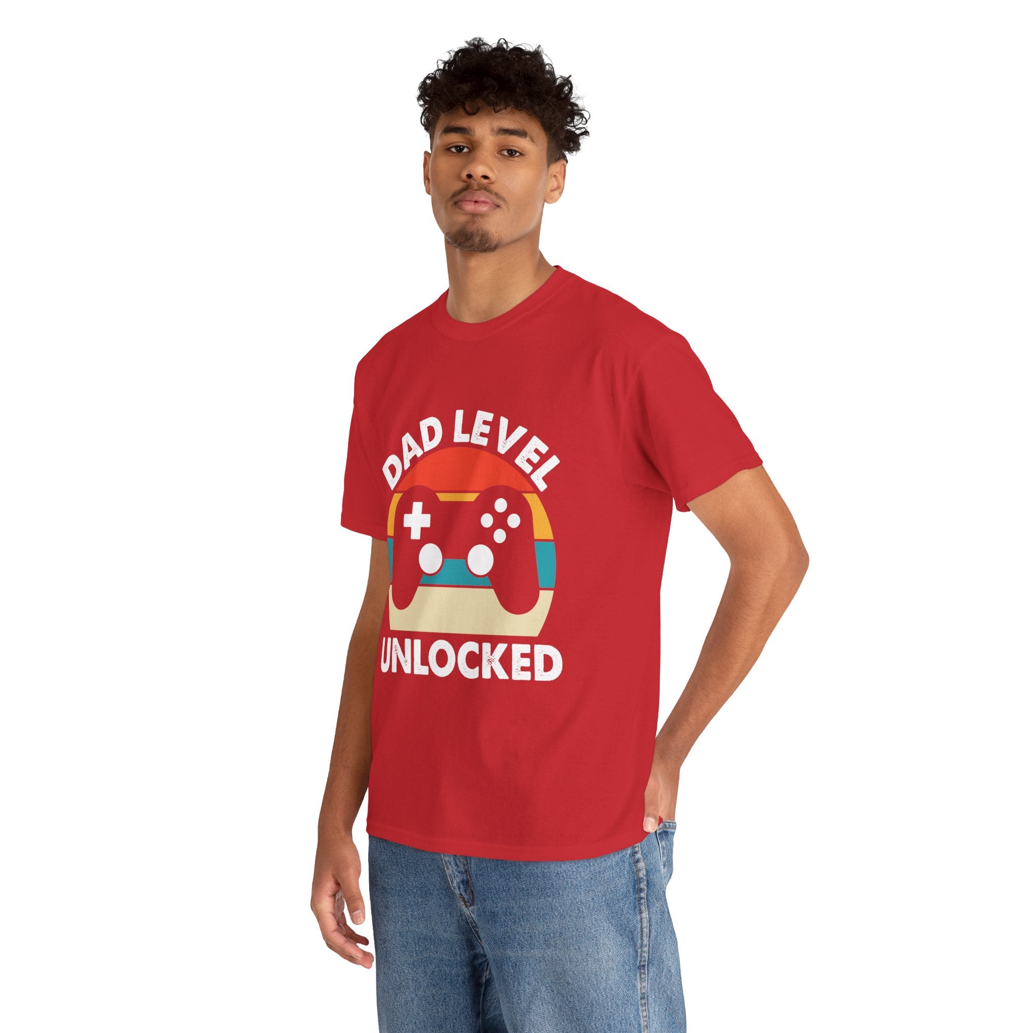 Dad's T-Shirt - Dad Level Unlocked Design