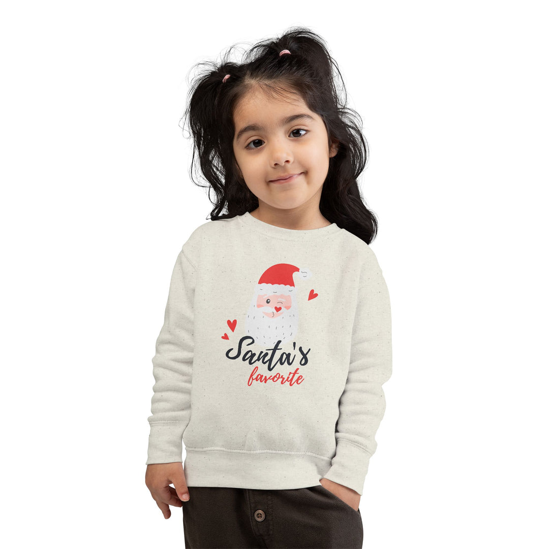 Toddler Sweatshirt — "Santa's Favorite" Cute Kids Christmas Pullover