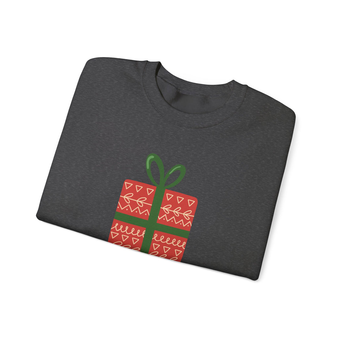 Christmas Present Sweatshirt – 'Merry Christmas' Holiday Crewneck