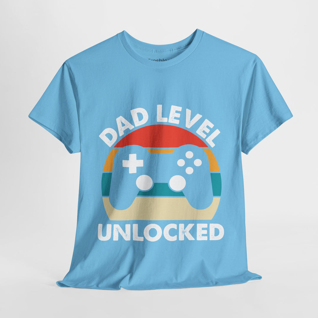 Dad's T-Shirt - Dad Level Unlocked Design