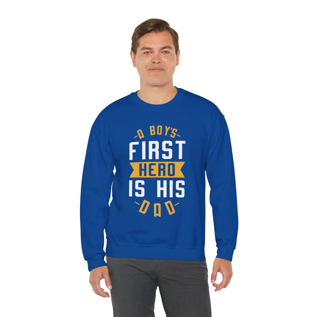 Dad’s Sweatshirt – A Boy's First Hero is His Dad Design