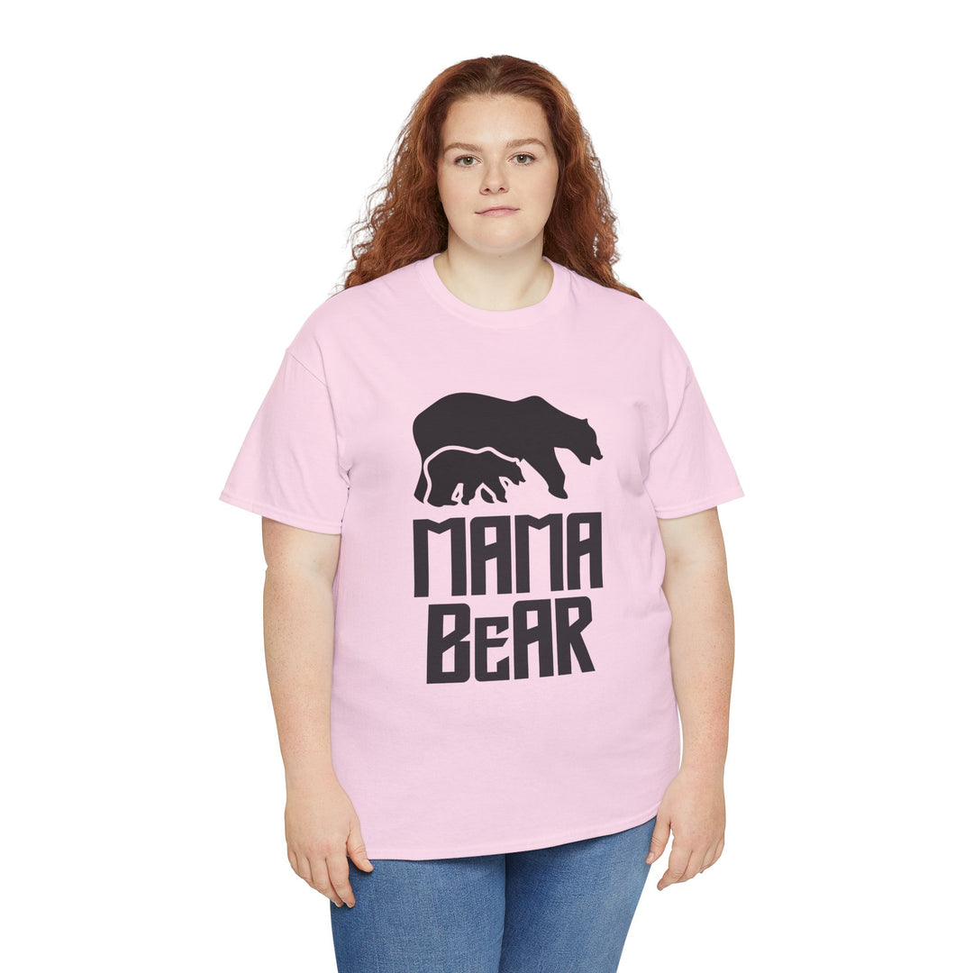 Mom’s T-shirt – Mama Bear Unisex Heavy Cotton Tee - Perfect Gift for Moms Design